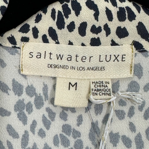 Salt Water Luxe Women’s Size Medium Cheetah Animal Print Rayon Pajama Set New - Picture 2 of 10